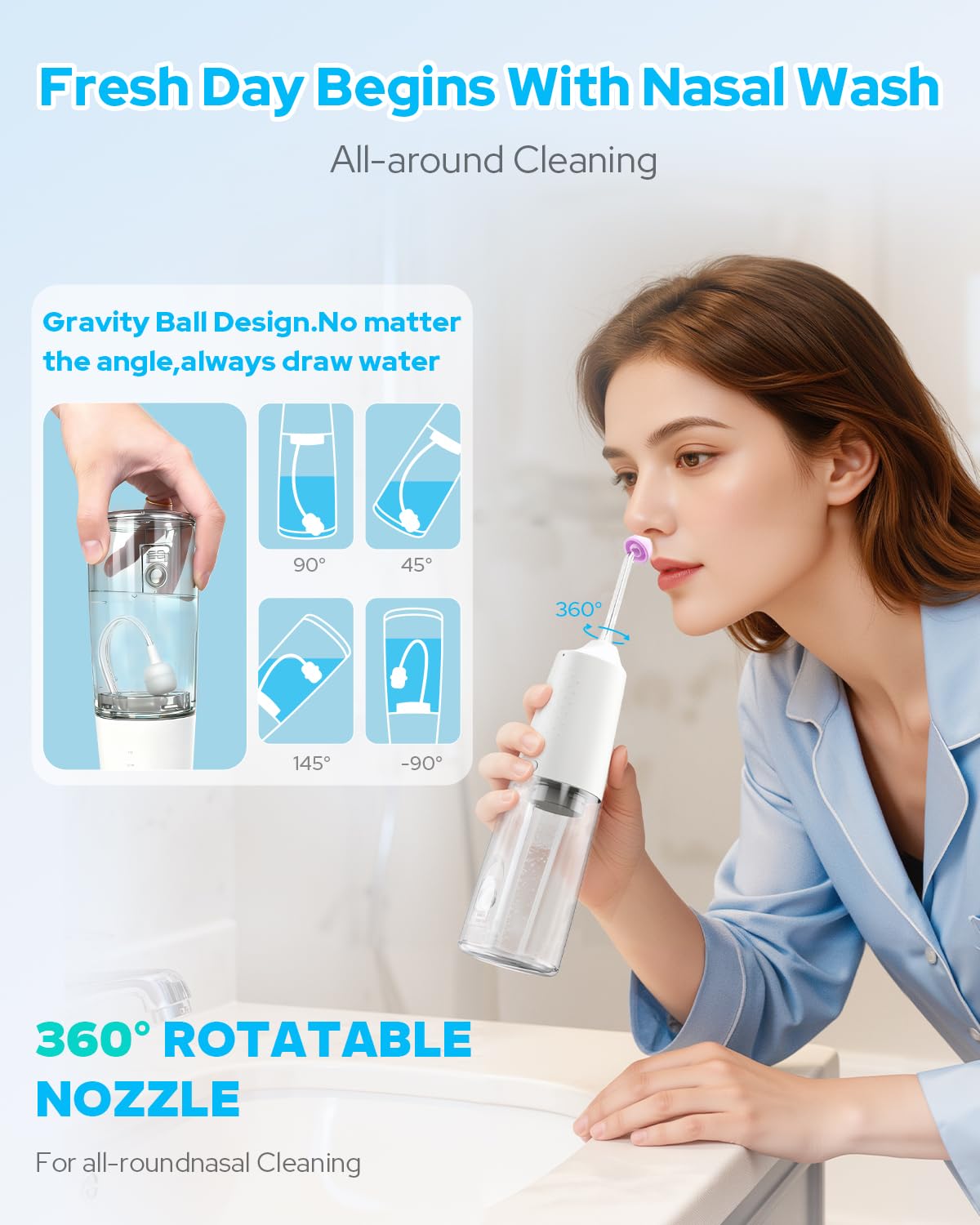 IPX7 waterproof design allows safe cleaning under running water