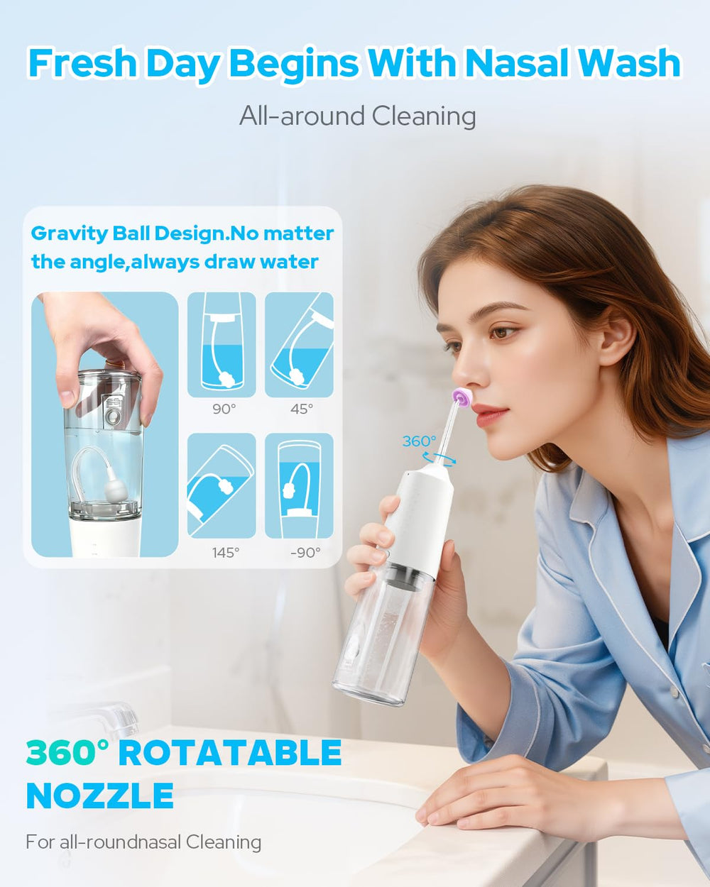 IPX7 waterproof design allows safe cleaning under running water