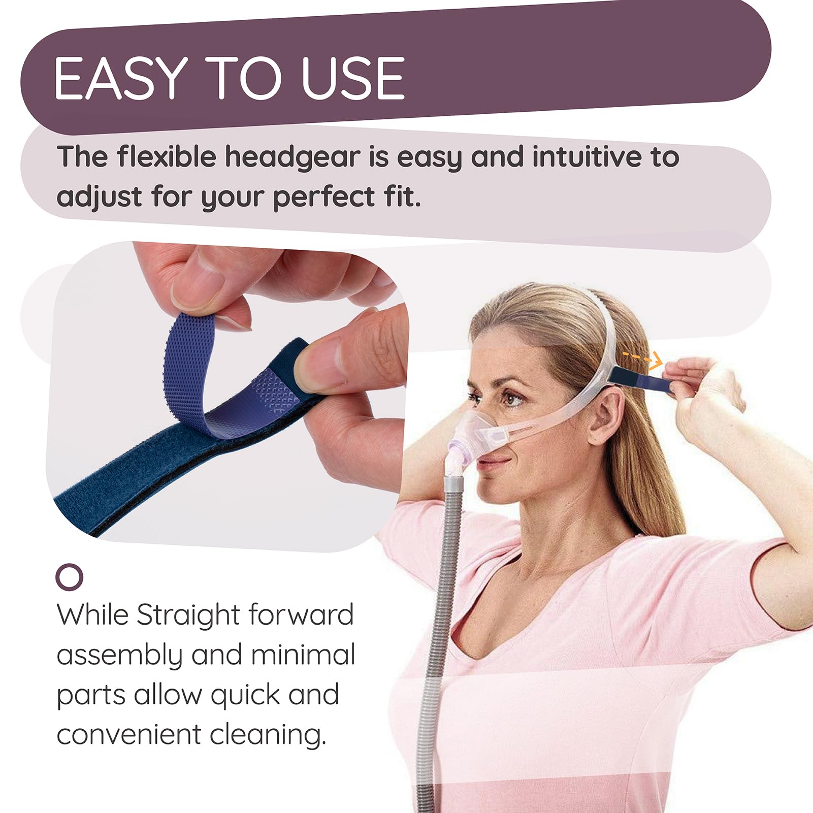 Ximoon FX open-face design minimizes facial contact for comfort