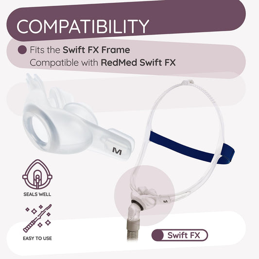 Ximoon FX soft-wrap headgear with Velcro for secure, adjustable fit