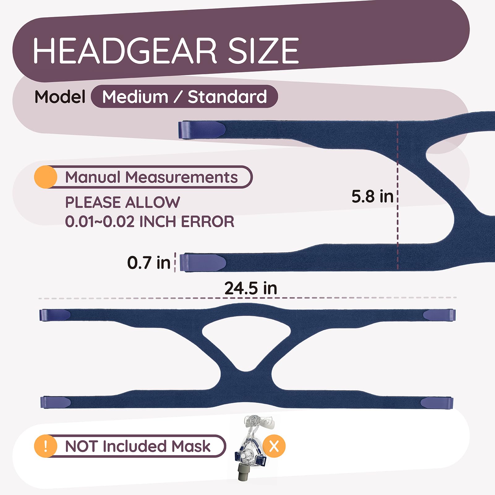Ximoon Quattro Air headgear packaged-ready for simple replacement.