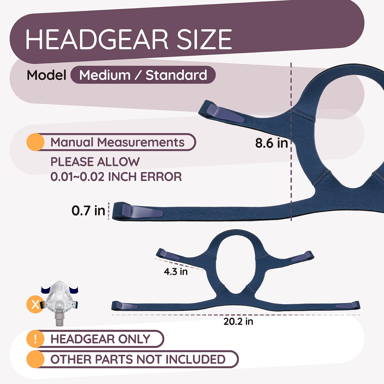 Ximoon Quattro FX CPAP strap with durable construction for longevity