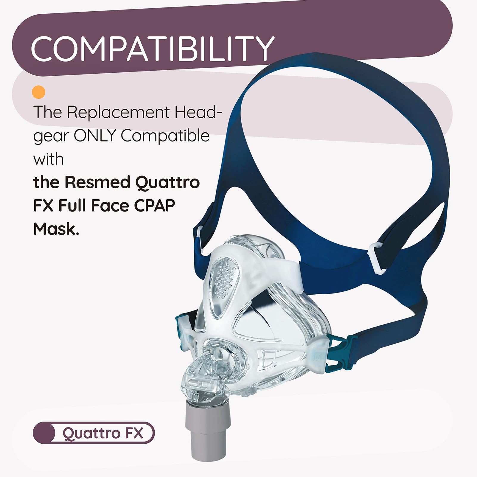 Ximoon Quattro FX headgear with side-straps anchors for even tension
