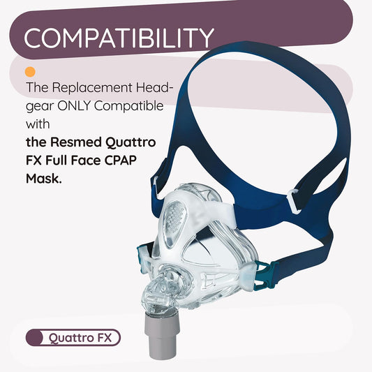 Ximoon Quattro FX headgear with side-straps anchors for even tension