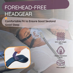 Ximoon Quattro FX headgear soft elastic materials for durability and easy cleaning