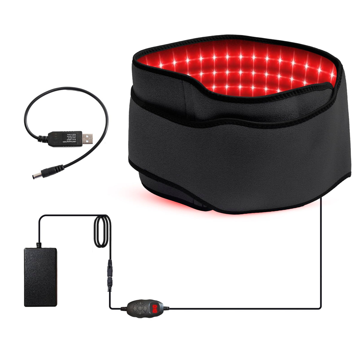 Xingruyu red light therapy belt back wrap for post workout relief and warmth
