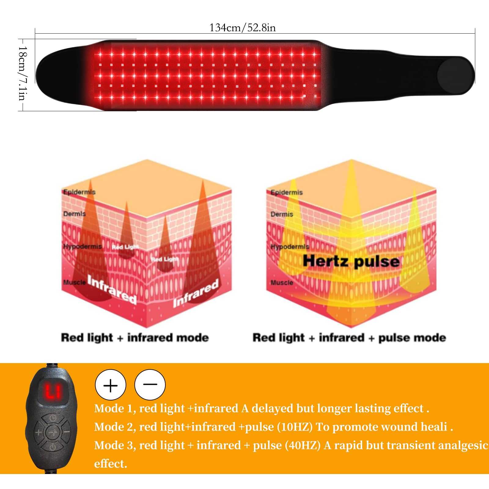 Xingruyu red light therapy belt neck wrap supports relaxation during downtime