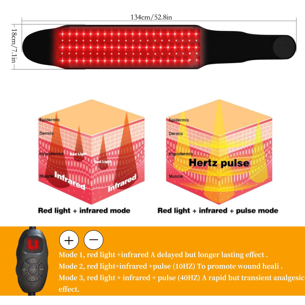 Xingruyu red light therapy belt neck wrap supports relaxation during downtime