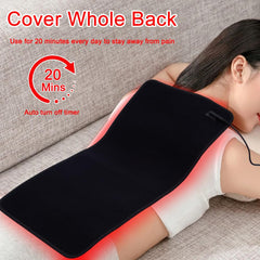 Xinheyie red light therapy pad, LED array close-up, balanced wavelengths for skin and joints.