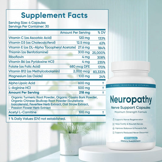 XIOEGSKE label closeup highlights 600 mg alpha lipoic acid and B-complex.