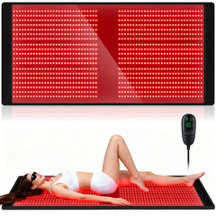 XKETA full-body red-light therapy mat provides even coverage for complete relaxation