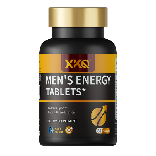 XKQ Men's Vitality bottle front showing daily energy support.