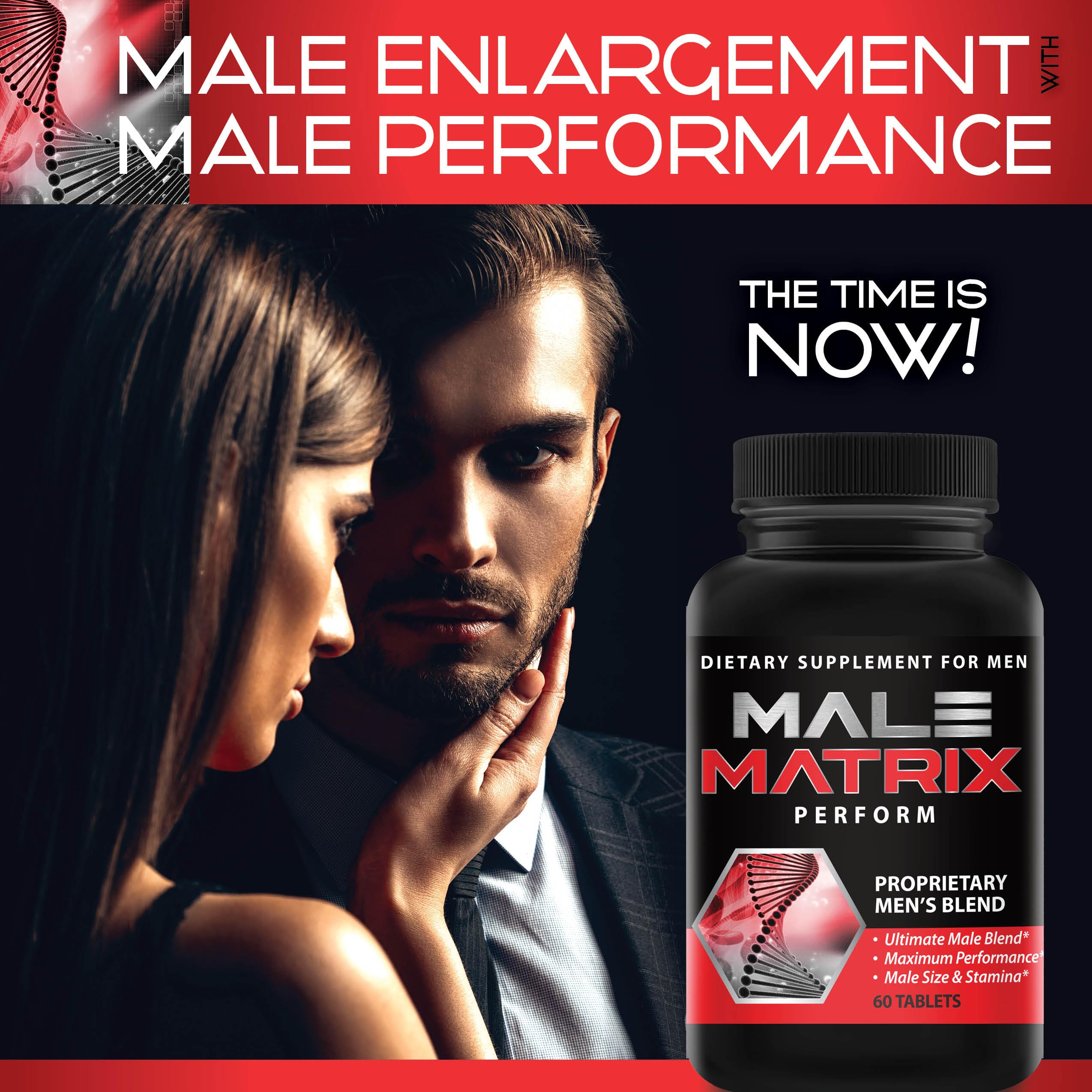 XL Science Male Matrix pills close-up showcases ingredients for daily vitality