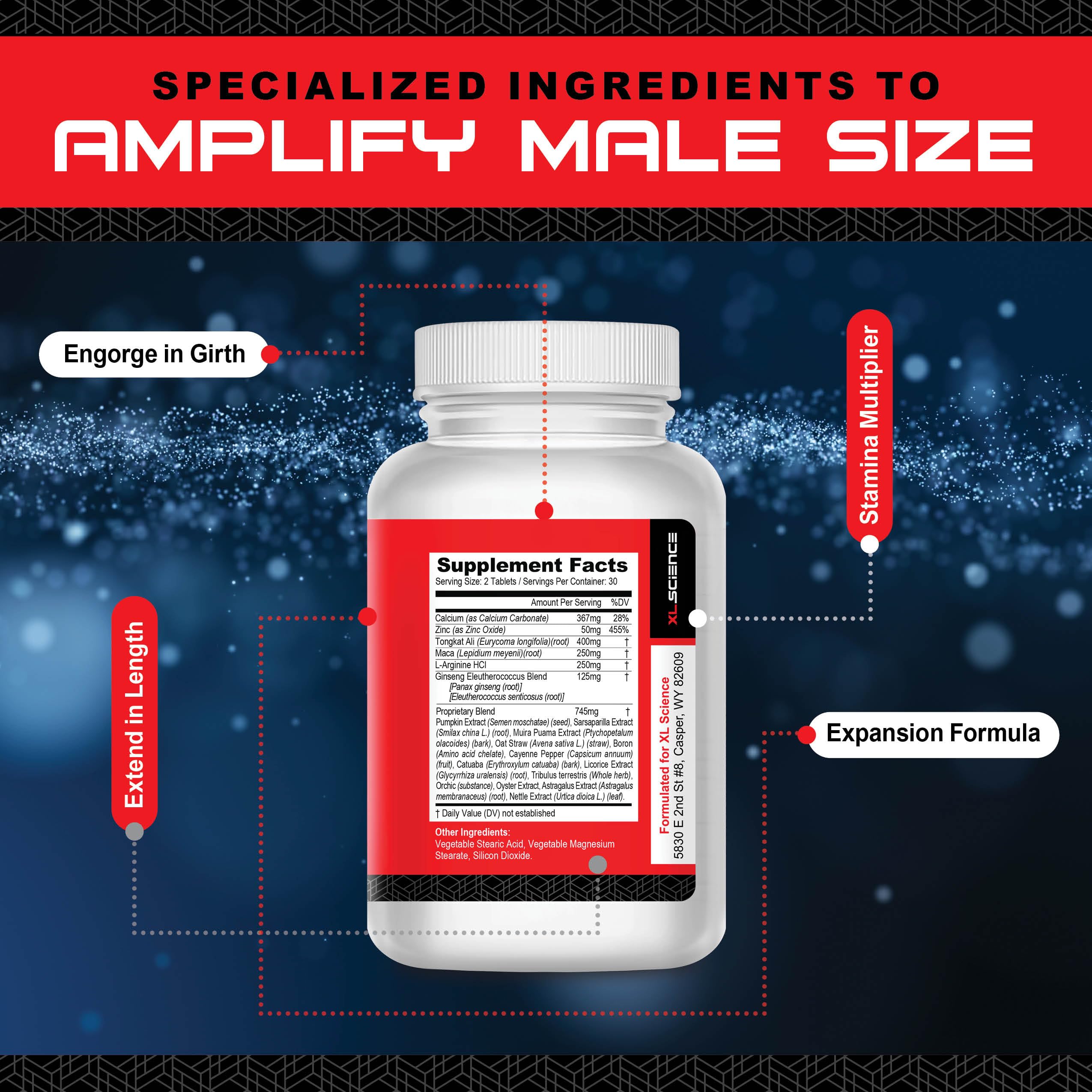 XL Science Mr Man packaging on shelf highlighting USA-made discreet shipping