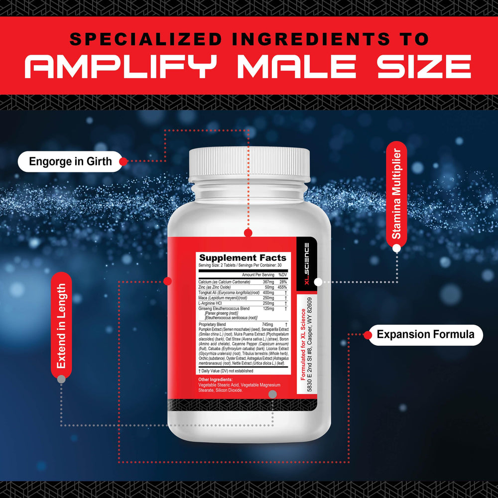XL Science Mr Man packaging on shelf highlighting USA-made discreet shipping