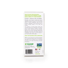 Xlear MAX packaging box showing natural ingredients and non-GMO formula.