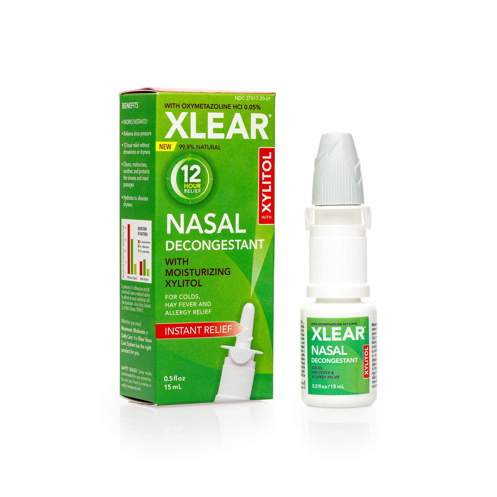 Xlear spray with xylitol supporting nasal moisture