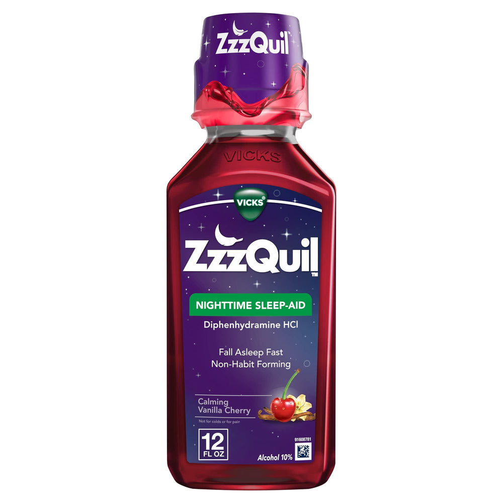 Xllent ZzzQuil dose cup showing accurate 30 mL measurement