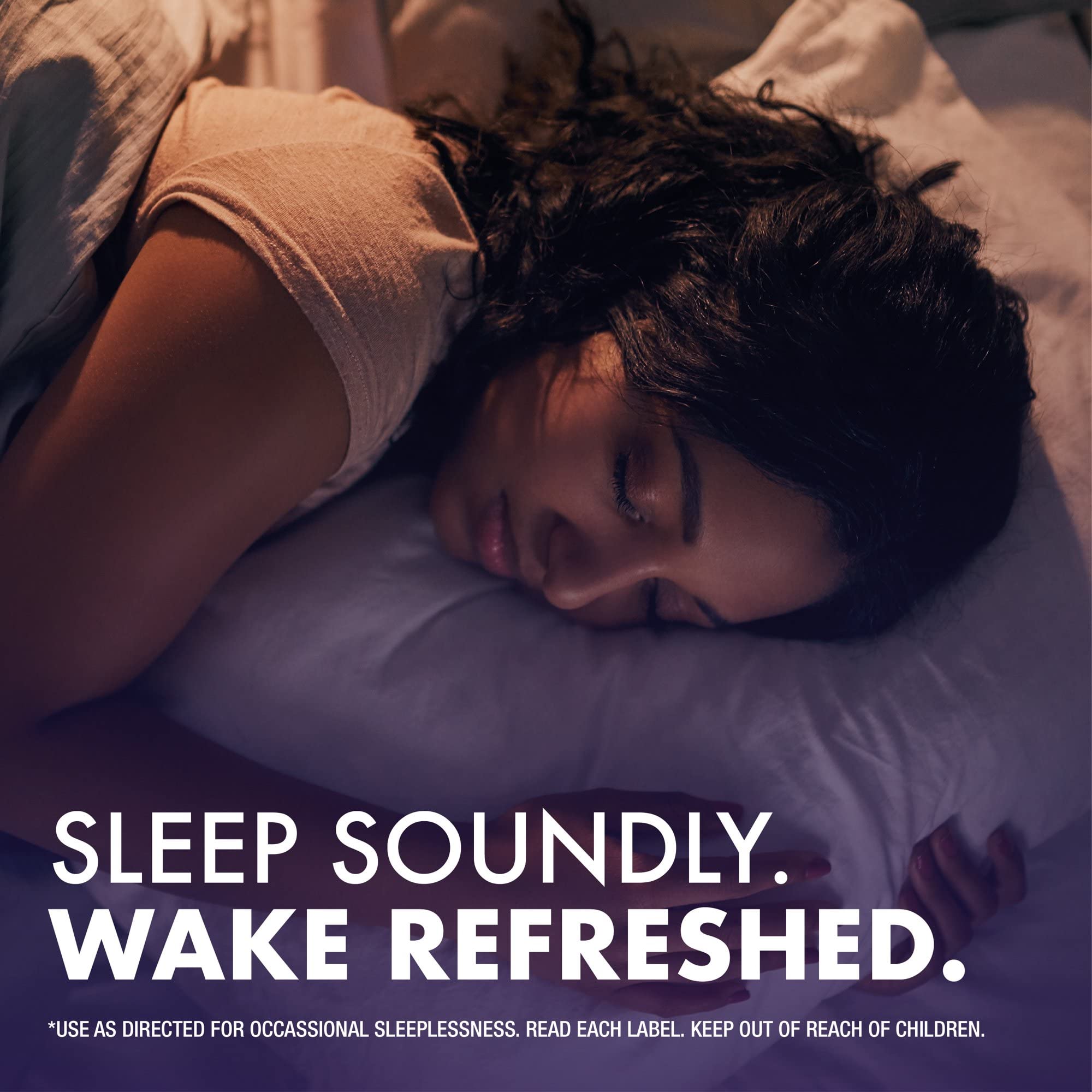 Xllent ZzzQuil vanilla cherry flavor label highlights calming bedtime aroma