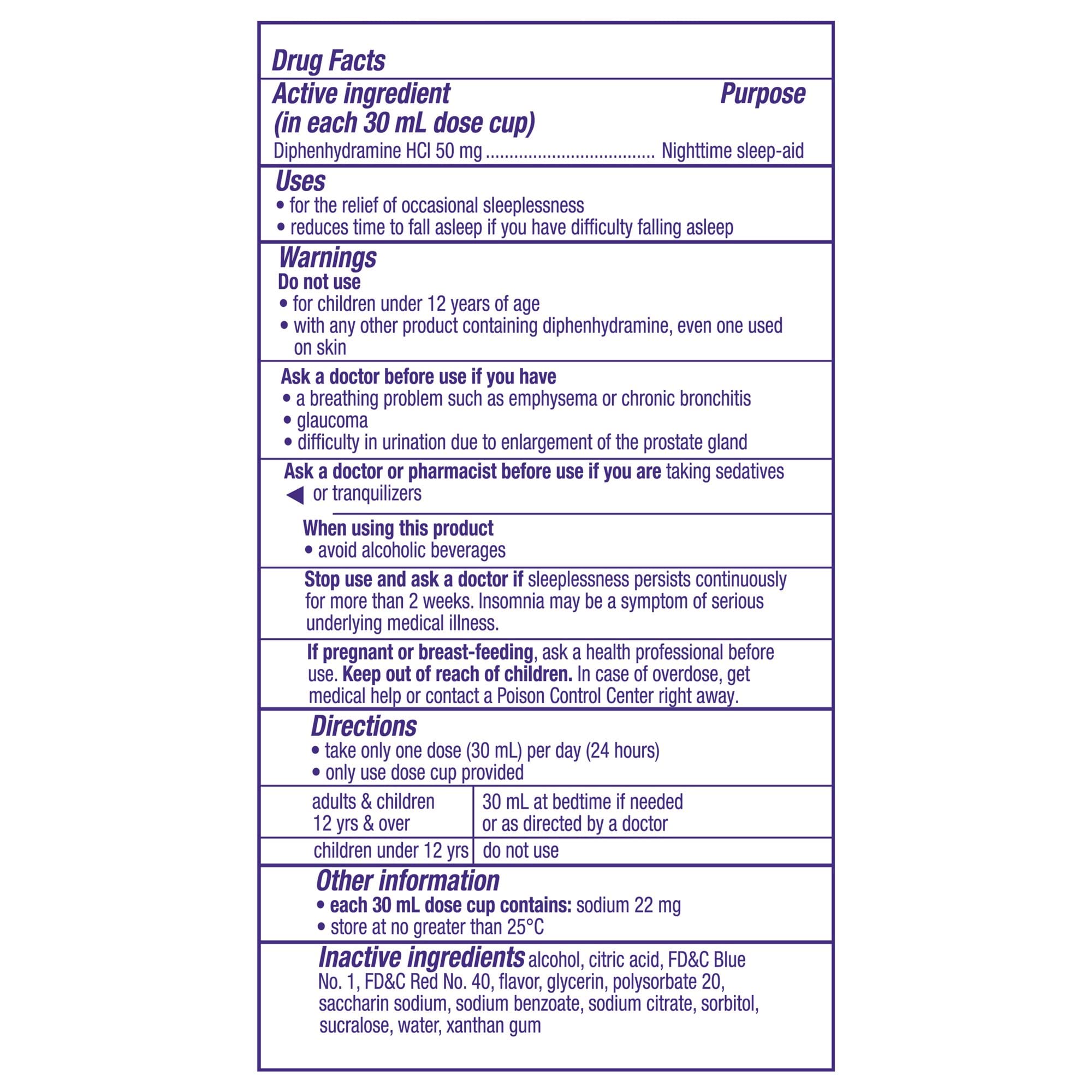 Xllent ZzzQuil vanilla cherry flavor label signals bedtime appeal