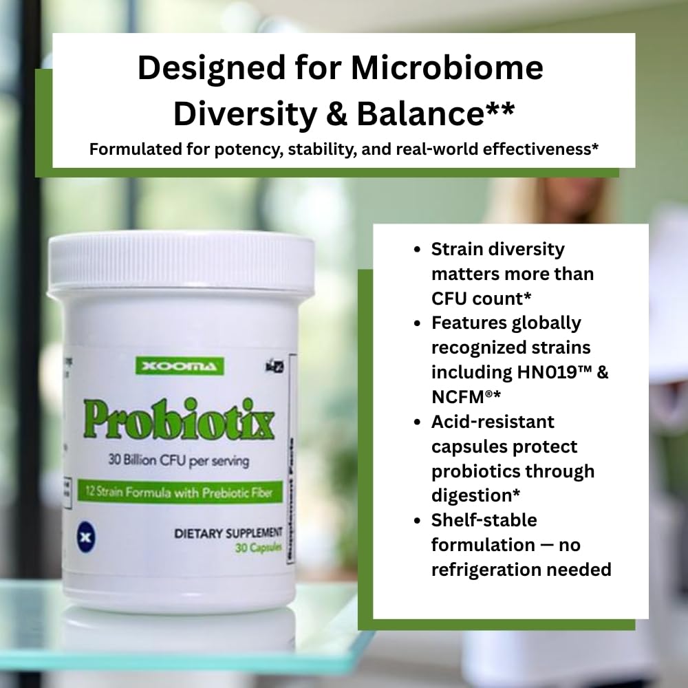 Xooma Probiotix travel pack on the go for gut support.