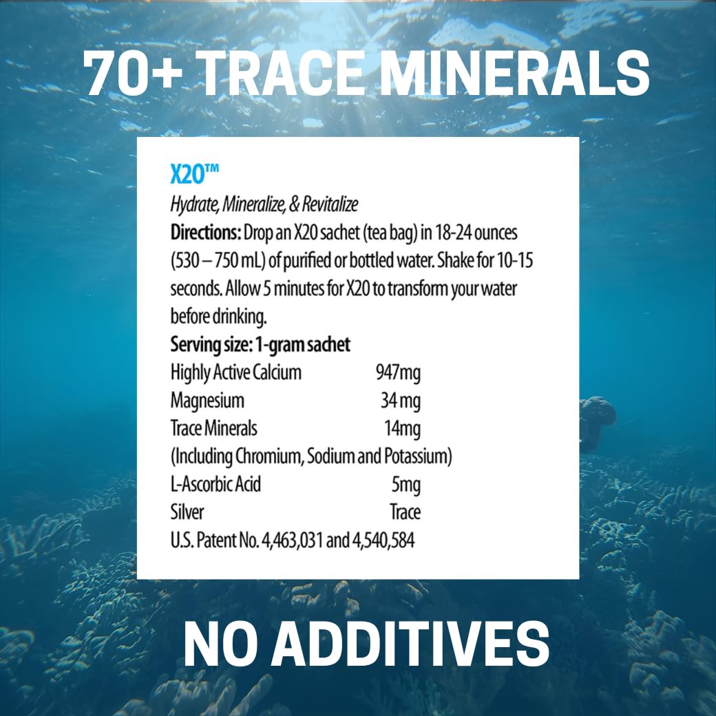 Xooma X2O alkaline water for balanced pH and refreshed energy.