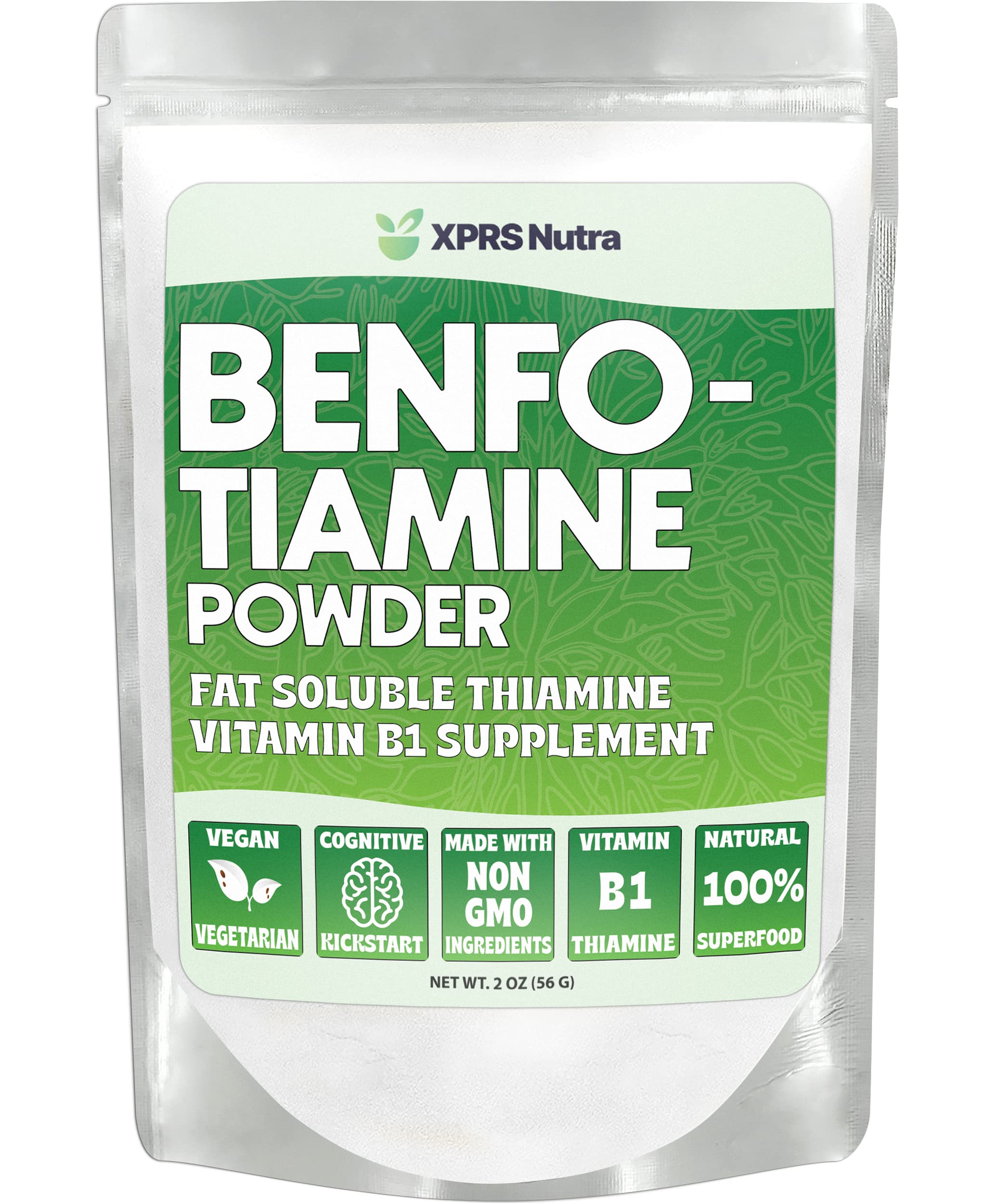 XPRS Nutra Benfotiamine bottle hero showcasing a premium fat-soluble B1 supplement.