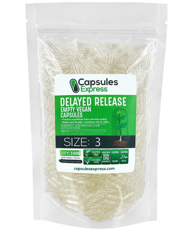 XPRS Nutra size 3 empty capsules in clear form, designed for quick dissolution.
