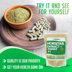 XPRS Nutra Horsetail silica-rich powder supports daily wellness routines.