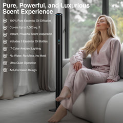 XspideM diffuser side view highlighting slim profile for upscale spaces