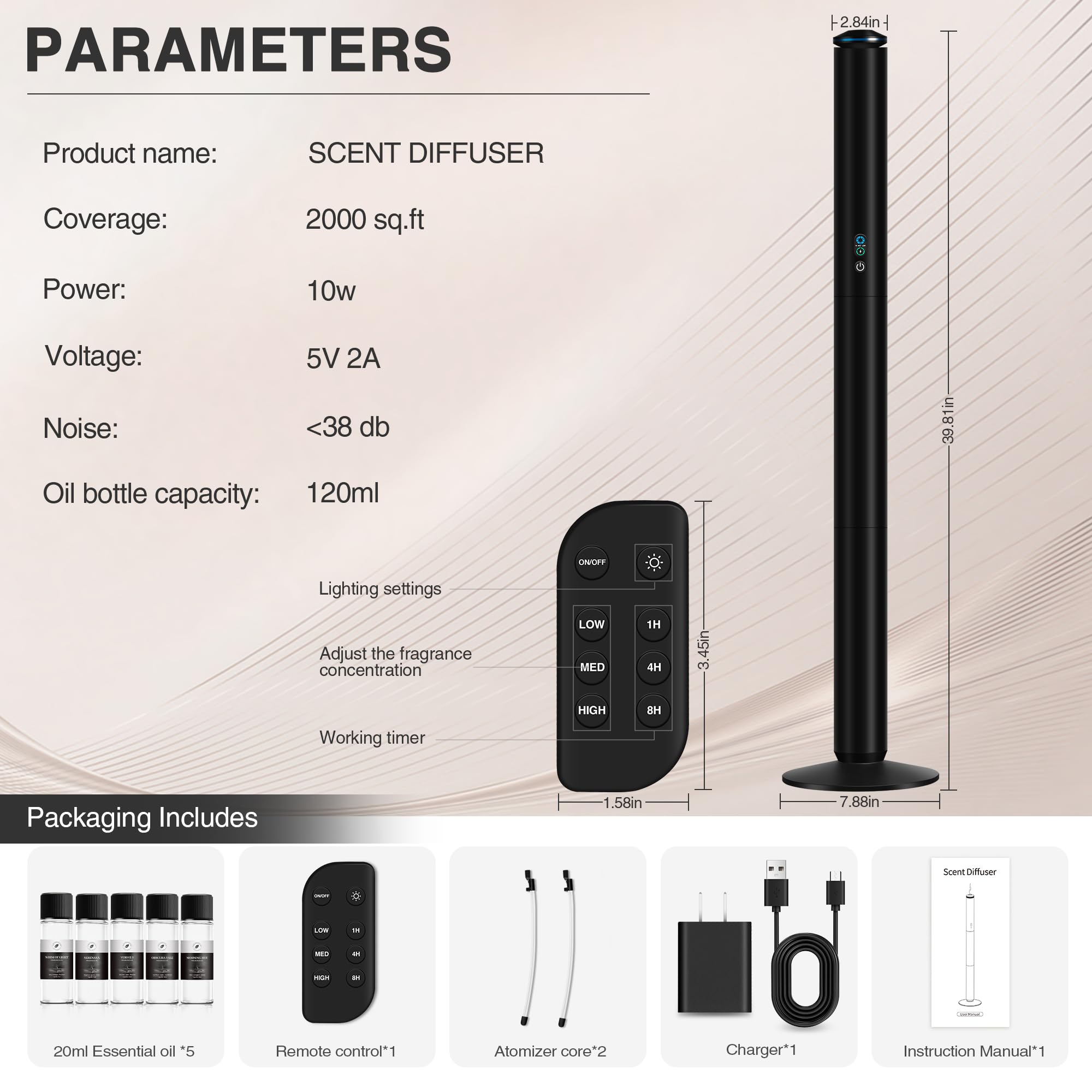 XspideM frost finish tower design complements premium interiors