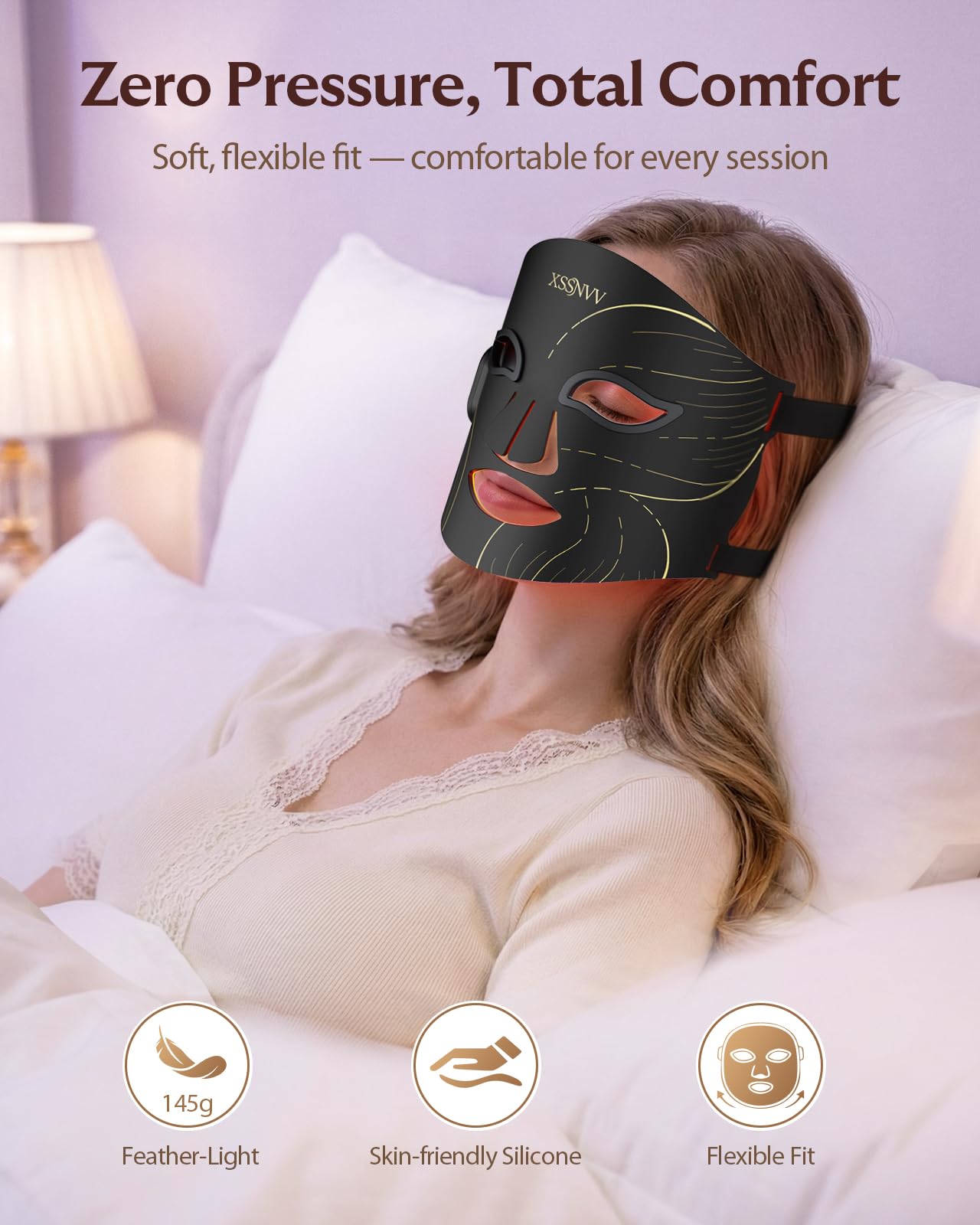 XSSNVV travel case for portable red light therapy