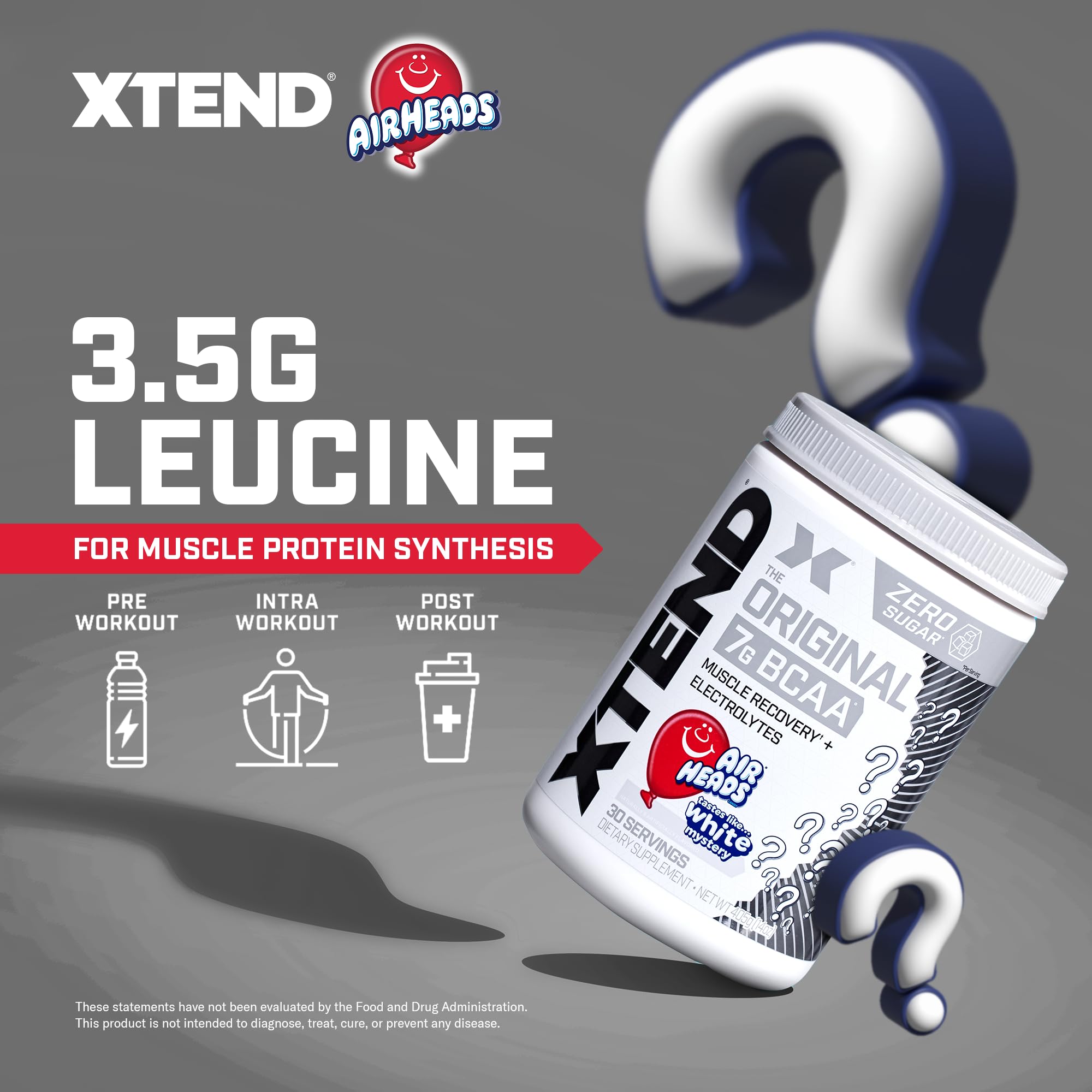 Xtend Airheads Candy dissolved in glass highlights refreshing, electrolyte-enhanced hydration.