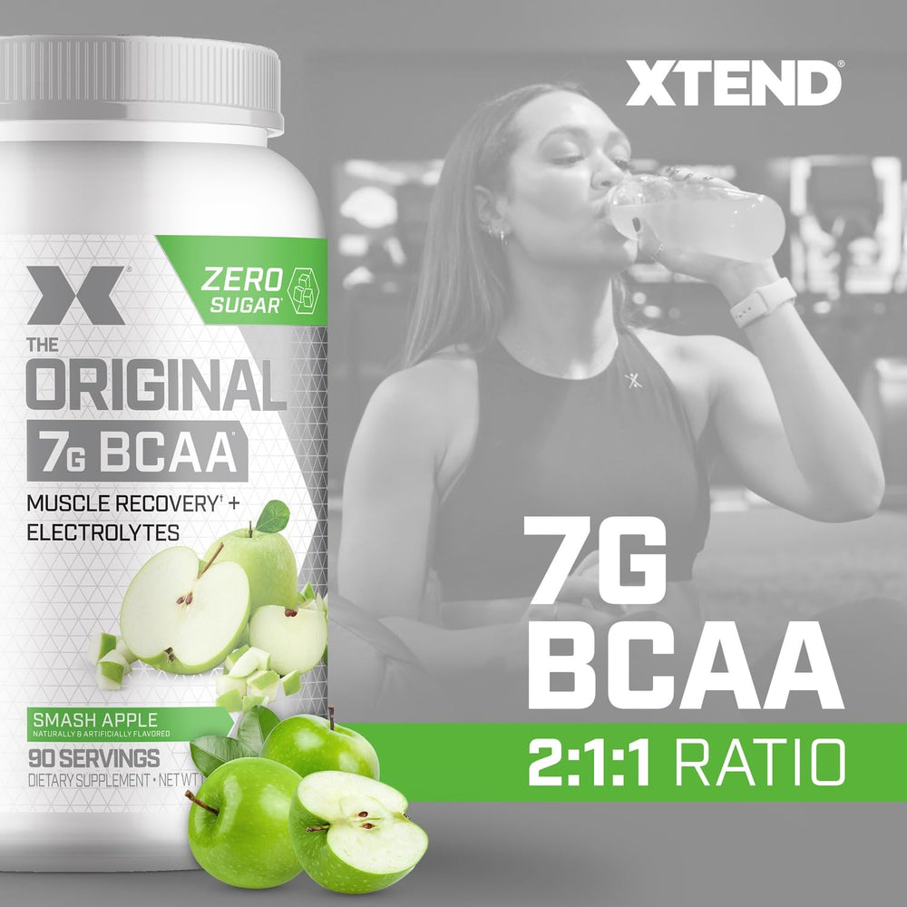 Xtend powder dissolving in water in a glass after a workout