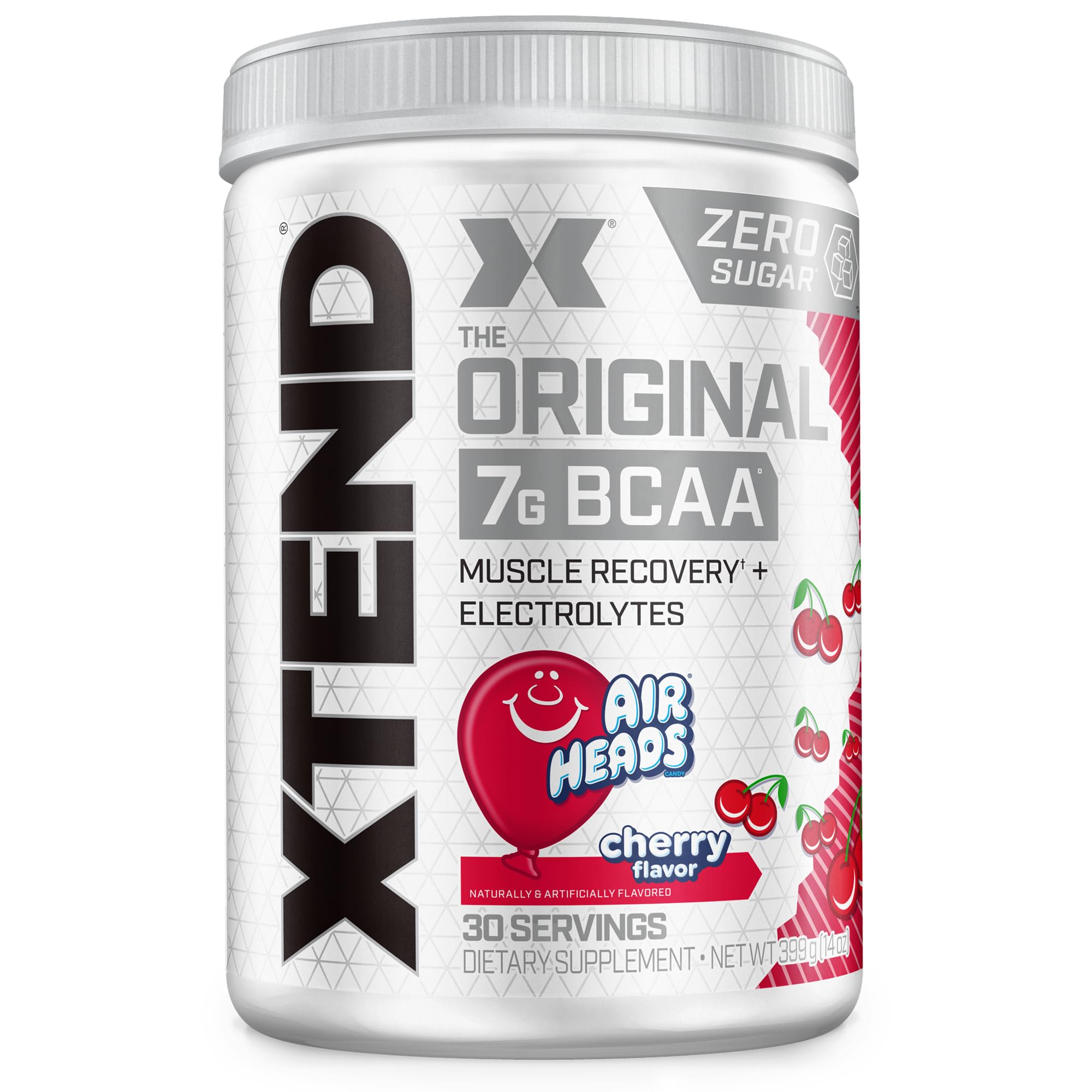 Xtend Original BCAA Powder bottle pour aids recovery and lean muscle support