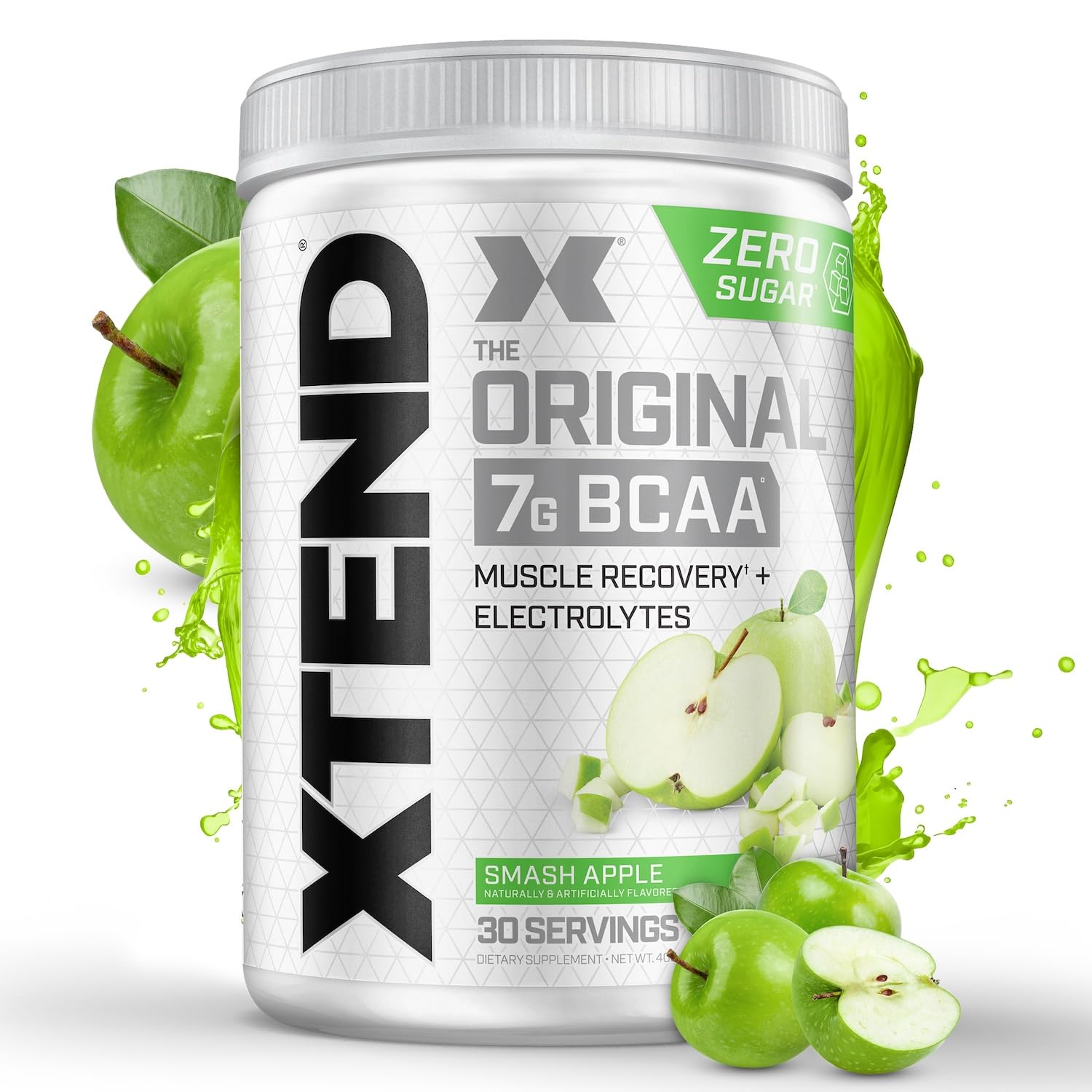 Xtend Original BCAA powder bottle for intra-workout hydration and recovery.