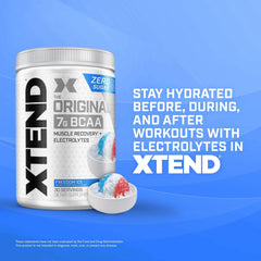 Side view of Xtend packaging conveying hydration and quality