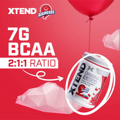 Xtend Original BCAAs 2:1:1 formula label highlights muscle repair benefits