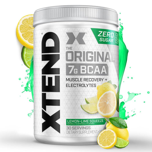 Xtend Original BCAAs bottle close-up for recovery and lean muscle support