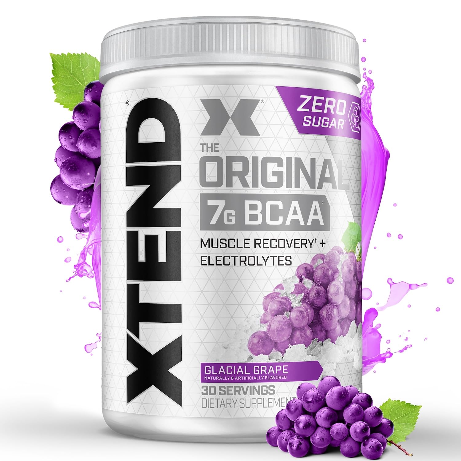 Xtend Original bottle with Glacial Grape for intra-workout hydration.