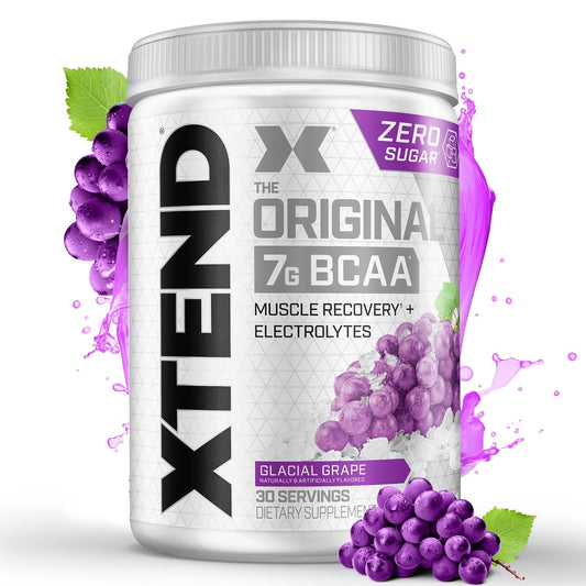 Xtend Original bottle with Glacial Grape for intra-workout hydration.