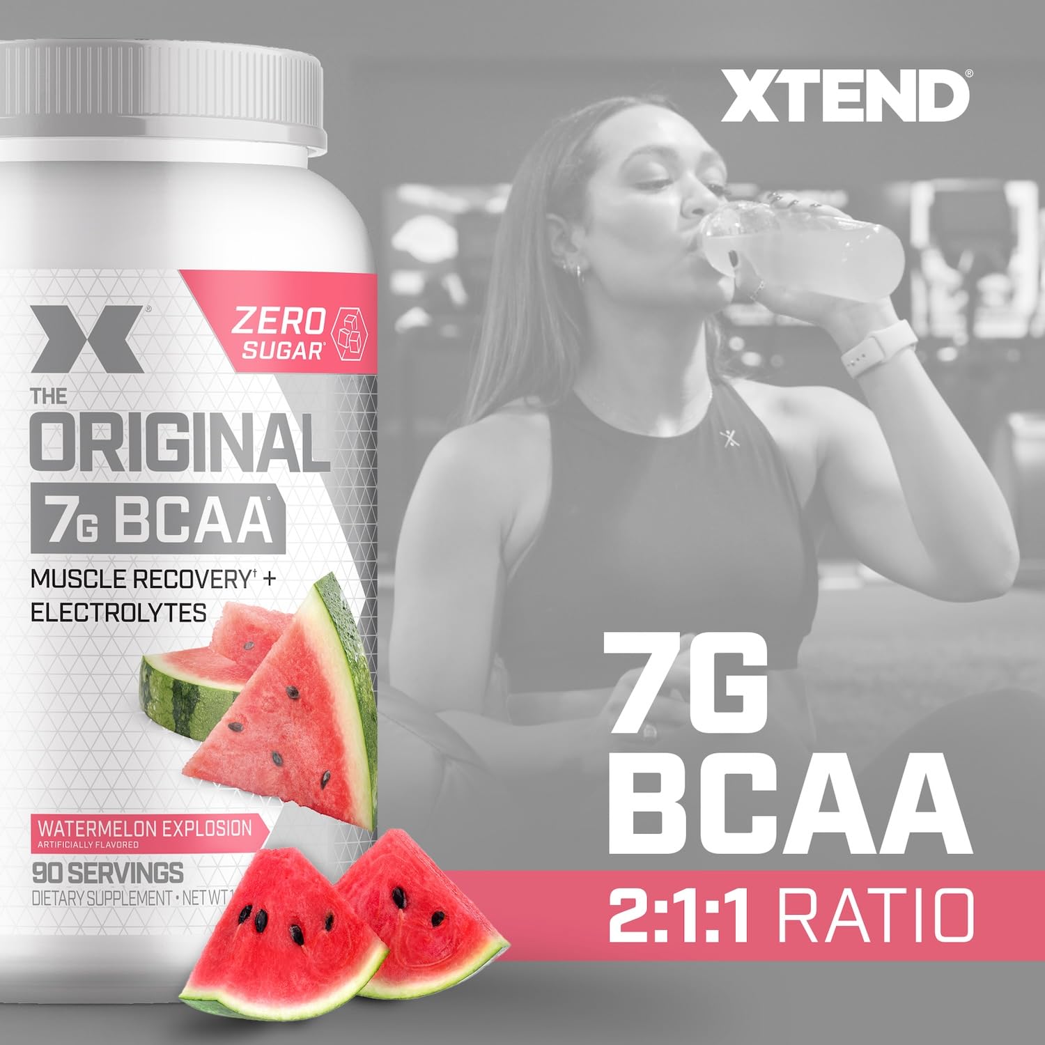 Xtend Original BCAA scoop showing convenient daily intra-workout dose.