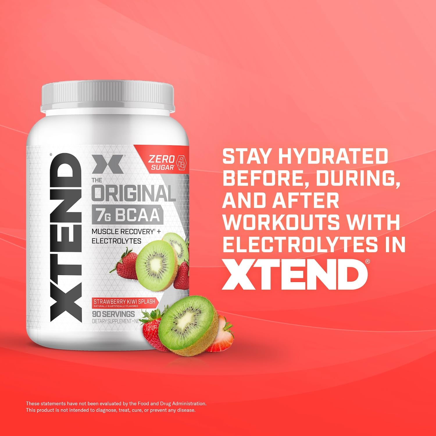 Xtend Original BCAA multi-serve display suggests ongoing training support