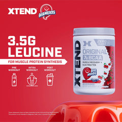 Xtend Cherry Airheads tub shows sugar-free hydration for workouts