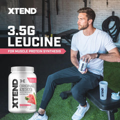 Xtend Watermelon Explosion powder close-up suggesting refreshing hydration.