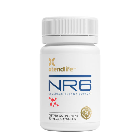 Xtendlife NR6 bottle front signaling energy and focus support