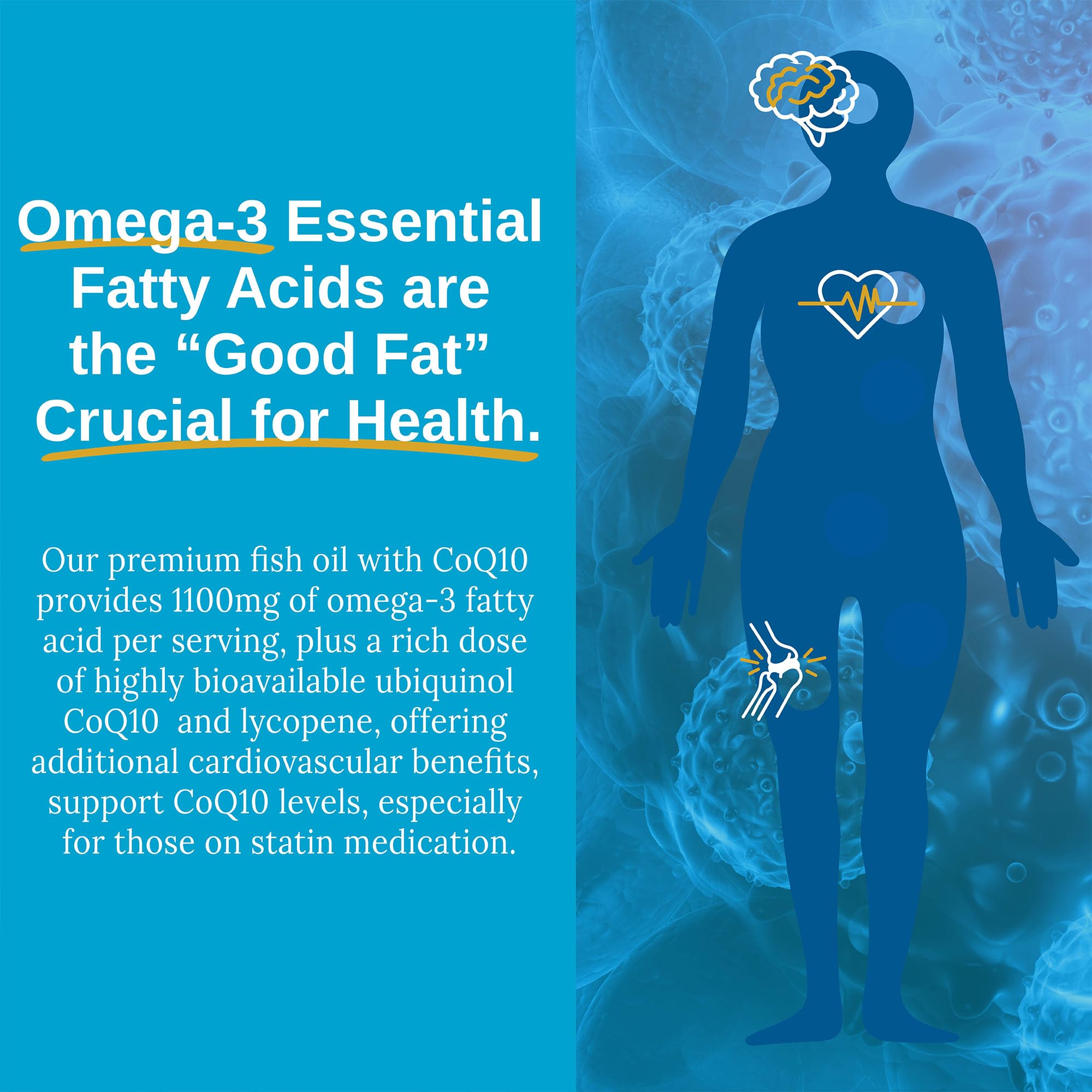 Xtendlife Omega3 QH label with certifications underscoring quality standards