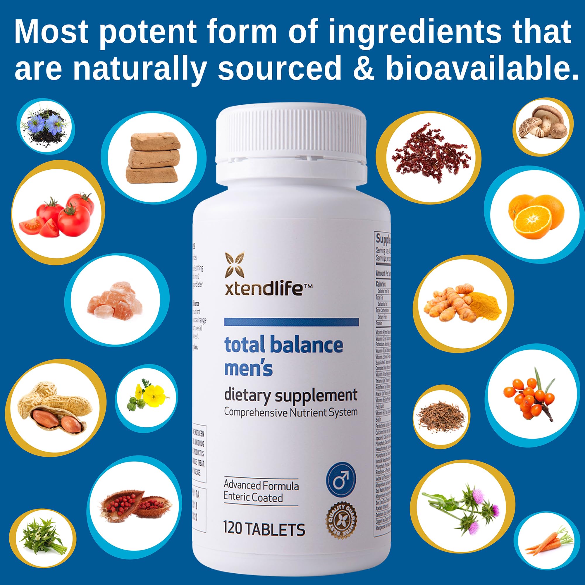Xtendlife Total Balance in-use with glass illustrates simple daily routine.