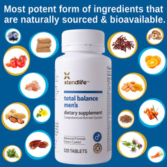 Xtendlife Total Balance in-use with glass illustrates simple daily routine.