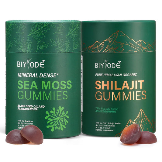 Xuore Shilajit & Sea Moss Gummies pack view for all-in-one wellness